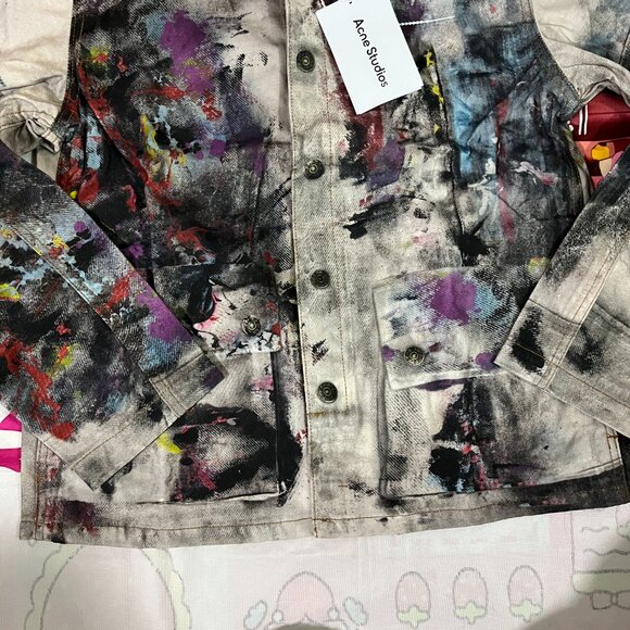 Acne Studios Art Graffiti Denim Jacket - Picture 5 of 8